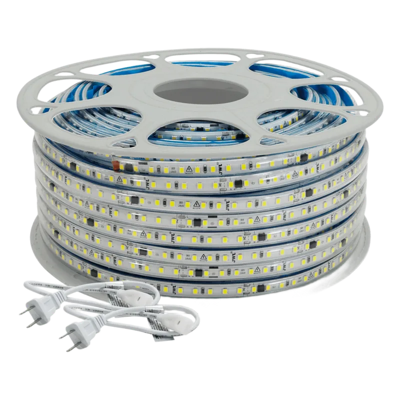 Manguera Led para uso Interior o Exterior / 50 m/ 127 V CA / 500 W Potencia / T.C.C. 6500 K / Color Blanco / Fuente de luz LED tipo SMD. JWJ JUML-2835-07