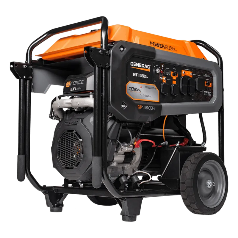 Generador Inversor Portátil a Gasolina, 15 kW, 120/240Vca, Arranque Eléctrico GENERAC GP15500E