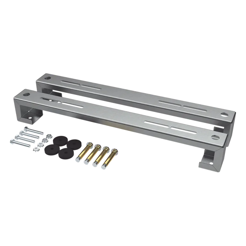 Base para minisplit para piso universal ajustable para capacidades de 1 a 3 toneladas con pernos deslizables y amortiguación EPCOM INDUSTRIAL ZT-MPF-180