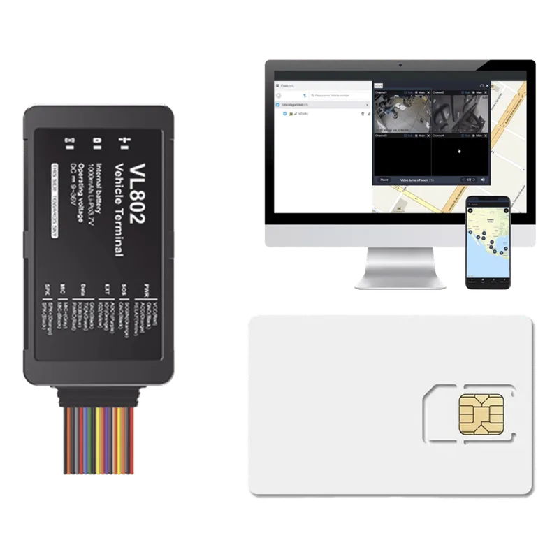 Kit localizador vehicular / 4G LTE / BLE / RS485 / Audio dos vias (requiere accesorios) / incluye SIM500MB2Y y Plataforma EPCOMGPSCODE / Compatble con UL212 Sensor ultrasonico JIMIIOT VL802KIT2