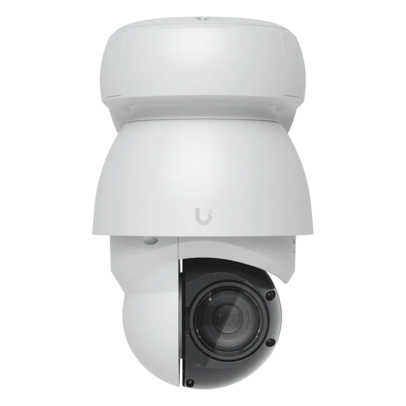 Cámara UniFi Protect PTZ AI Industrial Color Blanco, 4K (8MPX), Zoom Óptico 22x, Visión Nocturna IR 100 m, Reconocimiento Facial y Placas, Protección IP66, Movimiento 360°, PoE++ UBIQUITI UVC-AI-PTZ-W