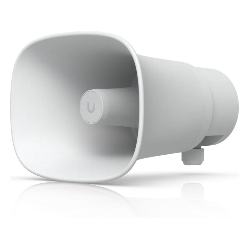 UniFi Protect AI Horn Speaker, Altavoz IP 120 dB, PoE+, Alerta AI Avanzada, Montaje Pared, Esquina y Poste, IP66 UBIQUITI UP-AI-HORN-SPEAKER-W