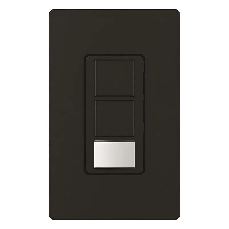 Interruptor con sensor de ocupación y vacancia Maestro XCT, salida dual iluminación 6 A y ventilador 4.4 A, 120/277 V LUTRON ELECTRONICS MSOPS6DDVMN
