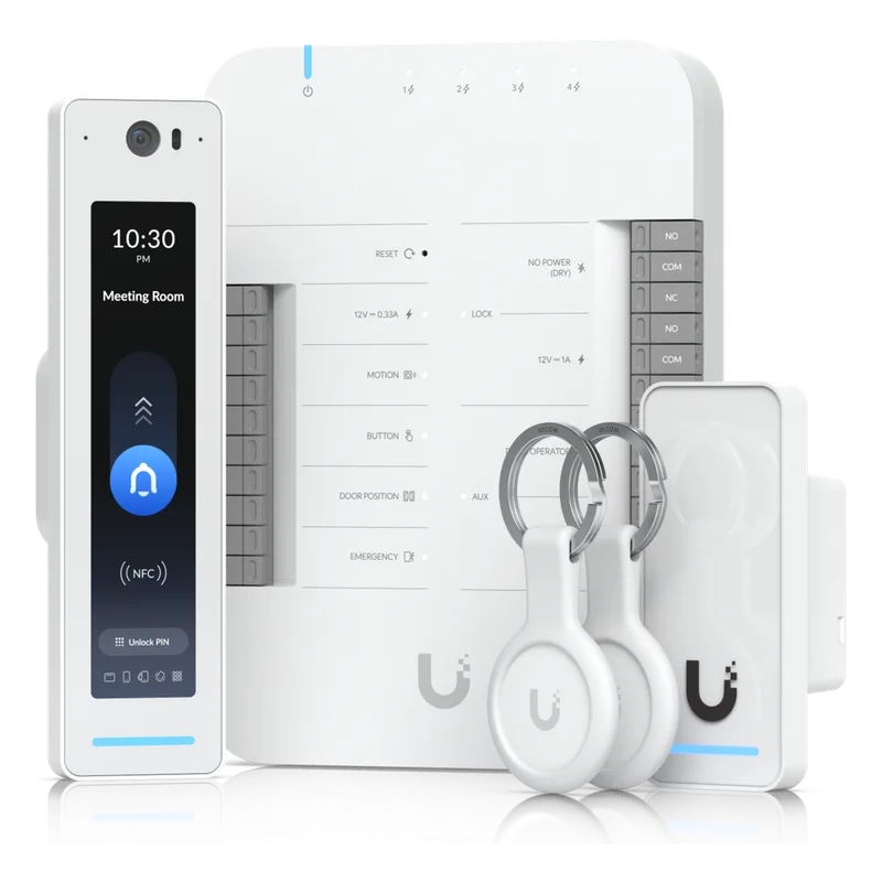 Kit de Control de Acceso G3 para 1 Puerta, Incluye Door Hub, G3 Reader Pro y Lector de Salida, Compatible con Touch Pass, Incluye 2 Keyfobs UBIQUITI UA-G3-SK-PRO