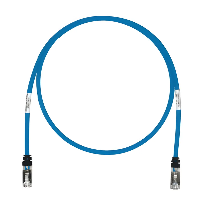 Patch Cord Cat6A, Blindado S/FTP, CM/LS0H, 12.19 Metros (40 Pies), Color Azul PANDUIT STP6X40BU