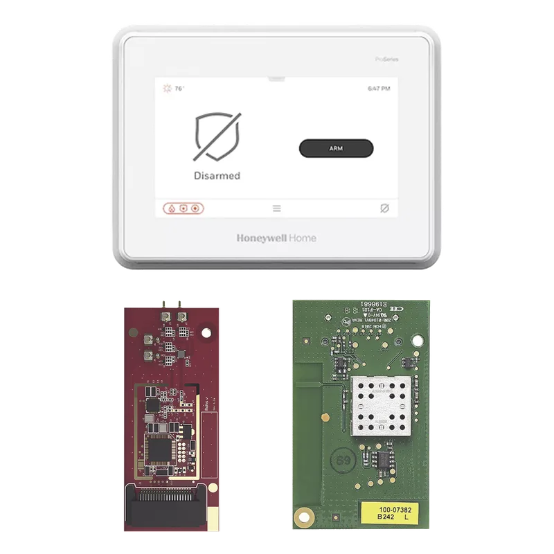 Panel de alarma todo-en-uno con pantalla táctil de 7 pulgadas y módulo de toma de control para sensores 5800, 2GIG, DSC, ITI/Qolsys y Bosch HONEYWELL HOME RESIDEO PROA7MTAKEOVR1