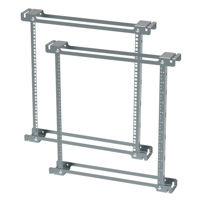 Ángulos de Rack ProTek / 12U / 19 pulgadas / Orificios Roscados (Tapped) / Acero / Zinc Plated / 533 mm (21 in) / EIA-310 HOFFMAN PTRA24T