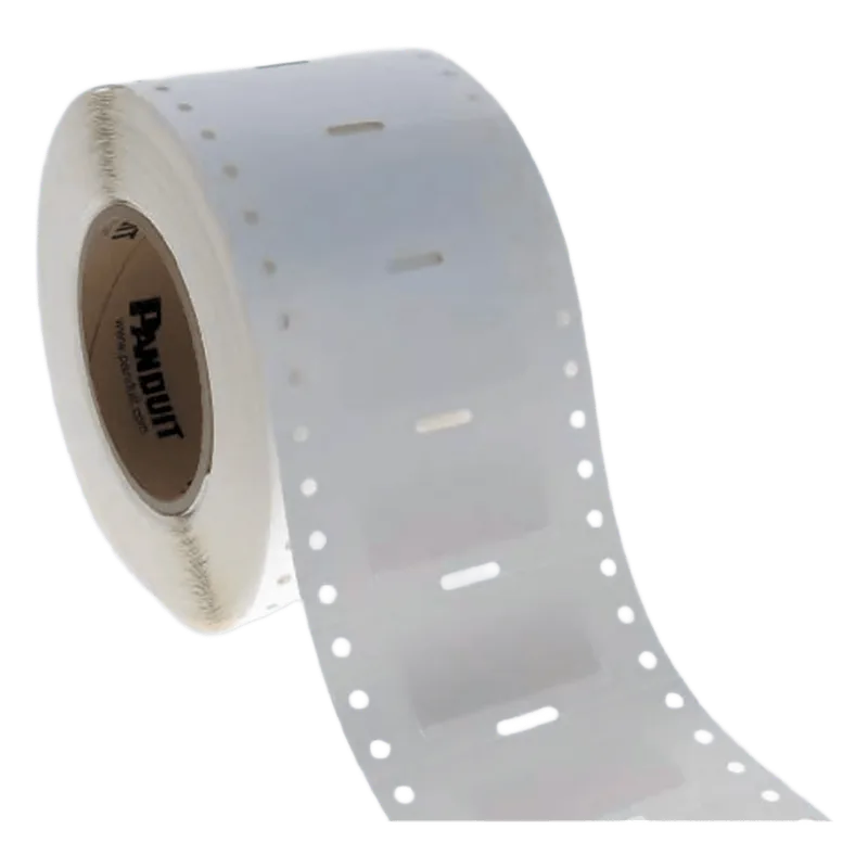 Cinta continua de transferencia térmica de poliolefina, color blanco, Etiquetado para bloques de terminales, para impresoras TDP PANDUIT T038X000FJT