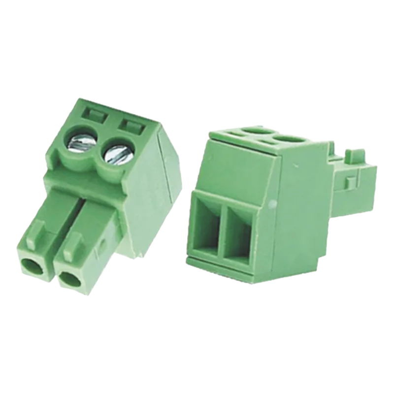 Bornera Verde Conector Macho de 3.5 mm para Paneles de Acceso, Cámaras, Múltiples Dispositivos/ 2 Tornillos HIKVISION 101305175