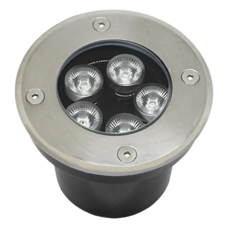 Luminario Empotrar en Piso con Luz Blanca Fría/ Temperatura de Color 6500K / Multivoltaje 110-240V~ 60Hz / Ángulo de Luz 36° / Aleación de Aluminio y Vidrio Templado / Uso en Exterior IP66 / No Dimeable JWJ JLEP-12B