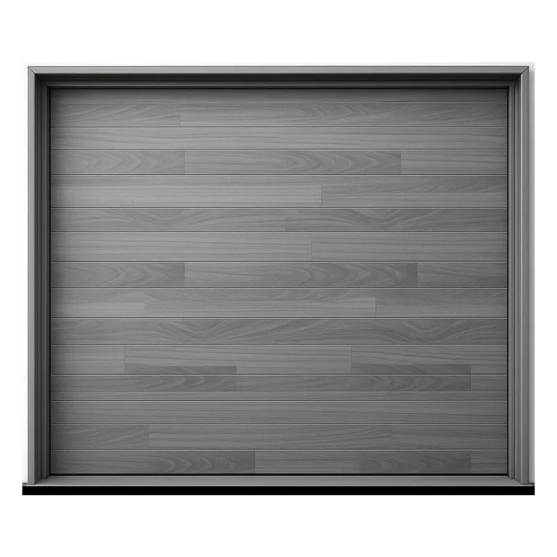 Puerta de Garage de Alta Calidad / Estilo Americano / Acabado Laminado PREMIUM / Color Gris / 12x8 Pies. ACCESSPRO APDOOR-128CF
