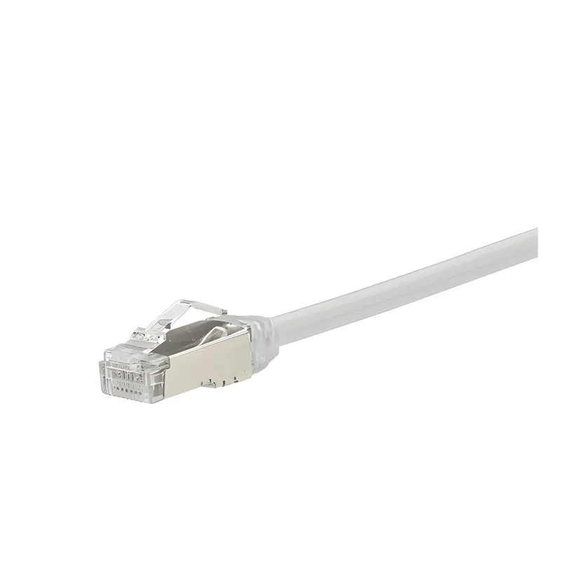 Patch Cord Cat6A, Diametro Reducido 28 AWG, Blindado S/FTP, CM/LS0H, 0.5 Metros (1.64 Pies), Color Blanco PANDUIT STP28X0.5M