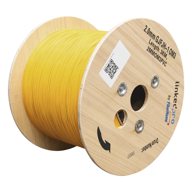 Fibra Óptica Multimodo OM3 2 mm Simplex Tight Buffer (900 micras), Precio Por Metro, (Hasta 2000 Metros en un Solo Tramo de Cable) LINKEDPRO BY EPCOM 2MMOM3PVC