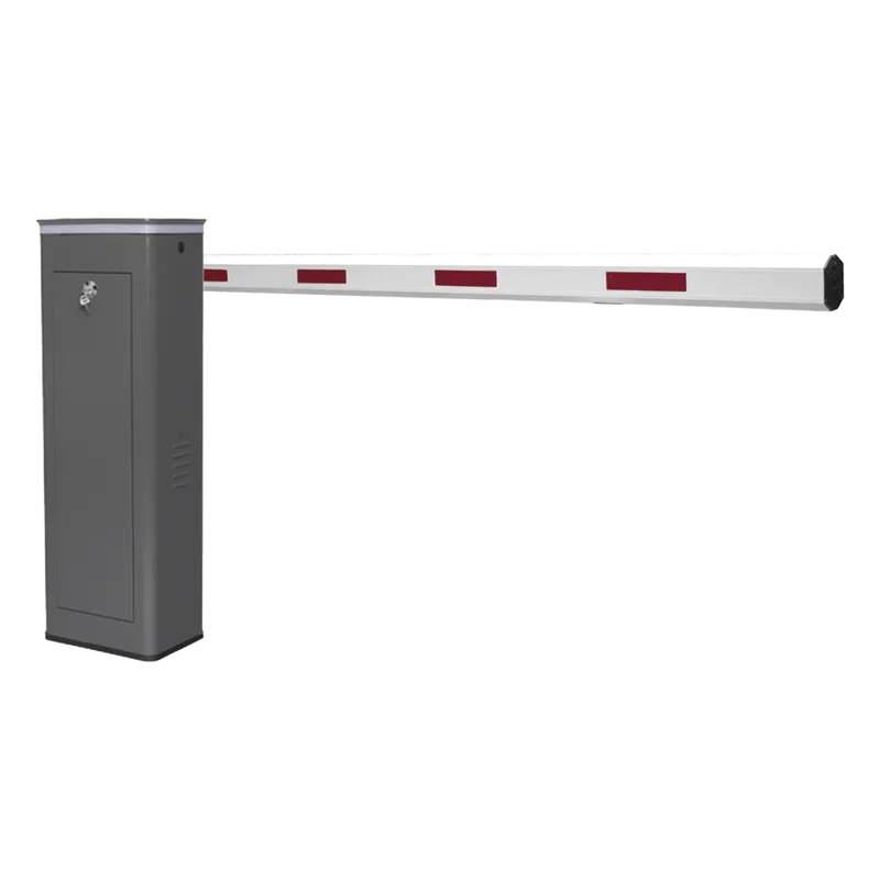 Kit de Barrera Vehicular Derecha y Brazo de 3 Metros / Finales de Carrera Ajustables por Programación / Movimiento Fluido / Diseño Elegante Color Gris / Con Corona Led Semaforizada ACCESSPRO KT-XBF-RB
