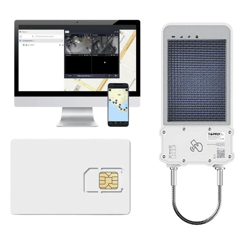 kIT Cerradura Inteligente GPS con Energía Solar / SolarGuardX 100 / Seguimiento de Activos LTE Cat-M1 / Desbloqueo por RFID BLE OTA / Impermeable IP67 / Detección de Movimiento / Batería 14400mAh / + EPCOMGPSANUAL + SIM500MB2Y TopFlyTech SOLARGUARDX100KIT