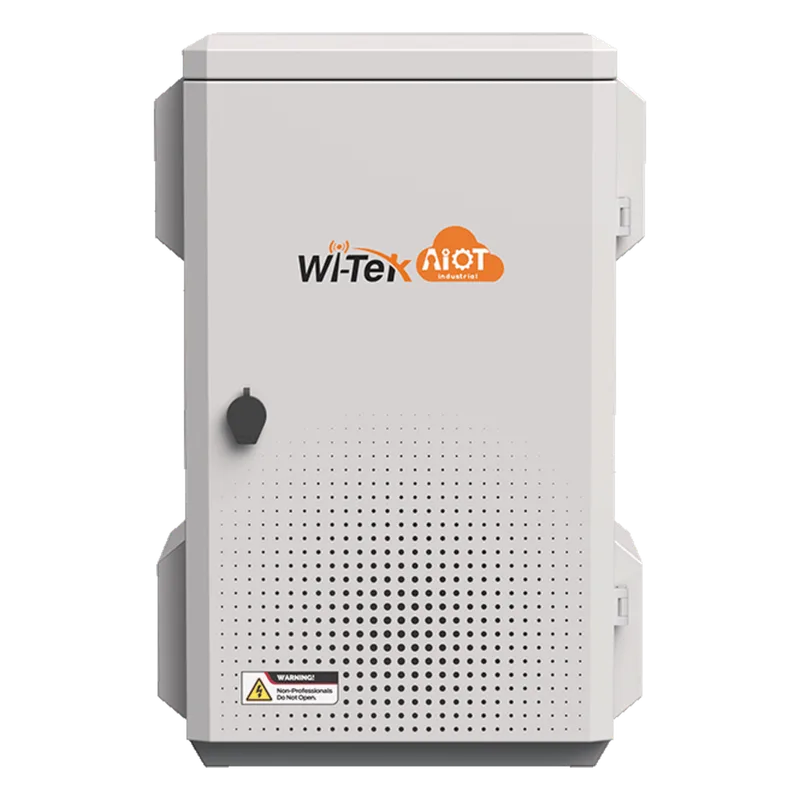 Gabinete de Acero Ventilado para Exterior 680 x 480 x 315 mm con Rieles DIN y 4 Placas Laterales para Montaje de Equipos por Fuera WI-TEK WI-IOTBOX02