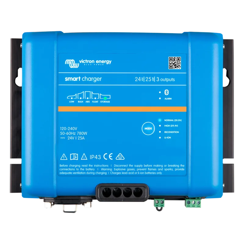 Phoenix Smart IP43 24/25 / Cargador de Baterías 24V, 25A / Para Ambientes Marinos y Terrestres. / Para baterías de Plomo y Litio VICTRON ENERGY PSIP4324/25