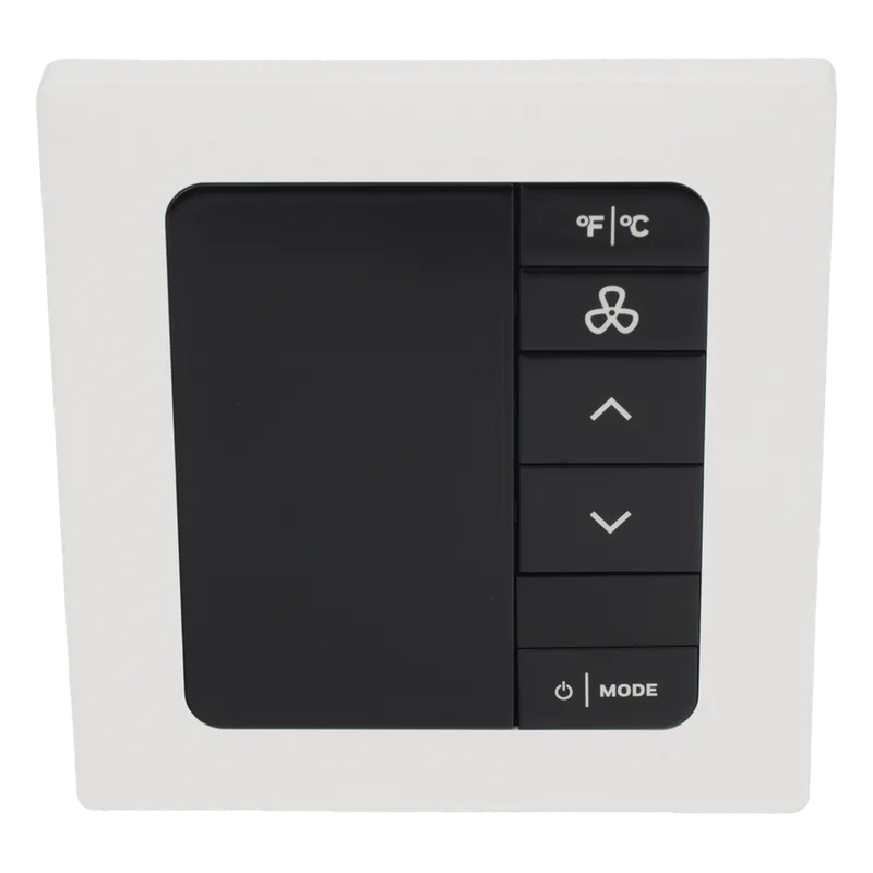 INNCOM e7 EMS / Termostato de Gestión Energética / 100-277 VAC / FCU 2 y 4 Tubos / BACnet MS/TP y Wi-Fi / Sensor PIR / Blanco Hielo 201-528-100-WH