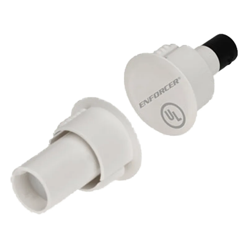 Contactos Magnéticos de Montaje Superficial / Ideal Para Puertas y Ventanas de Acero / Terminales Chapados En Oro / SPST (N.O.) / Circuito Cerrado / Imán Neodimio / 1" Brecha / Plástico ABS ENFORCER SECOLARM SM4104TQ/W