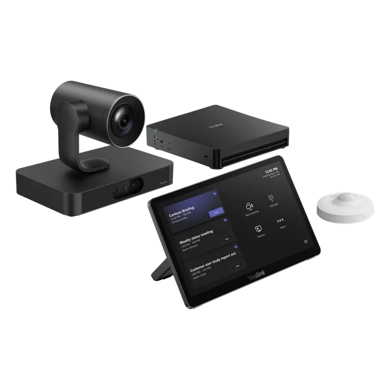 Sistema de Videoconferencia Yealink MVC-S80-C5U-000 para Microsoft Teams Rooms con Tecnología de IA Colaborativa y Cámaras Dual 4K