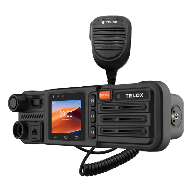 Terminal Vehicular PoC LTE Compacto, pantalla táctil de 2.0", compatible con TASSTA TELOX M3