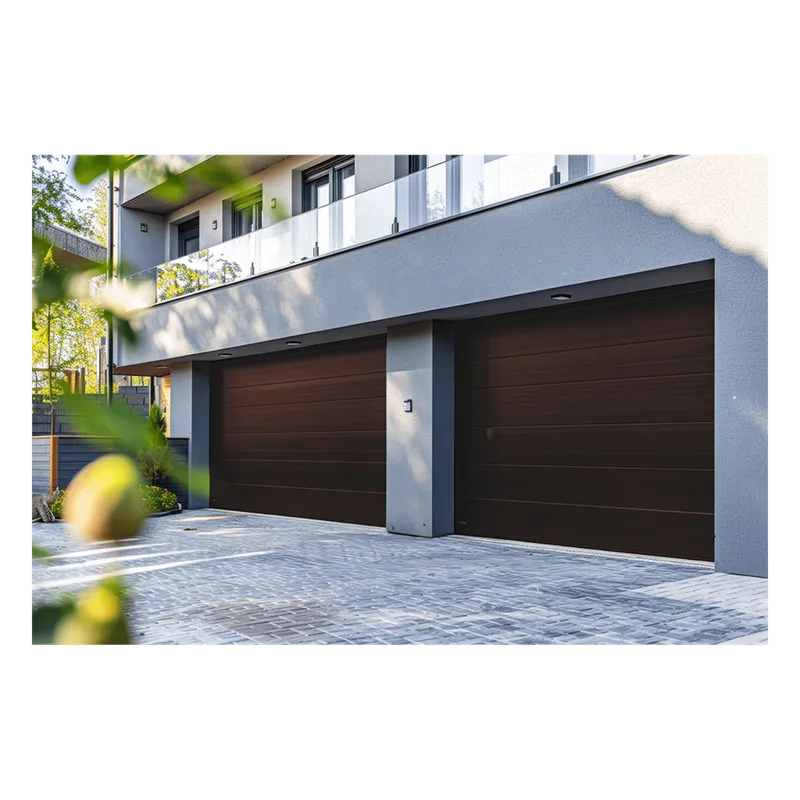 Sección para puerta de Garage / Lisa / Imitacion Madera / BLACK WALNUT/ Para GARAGE208B / Estilo Americana. ACCESSPRO SEC-GAR208B
