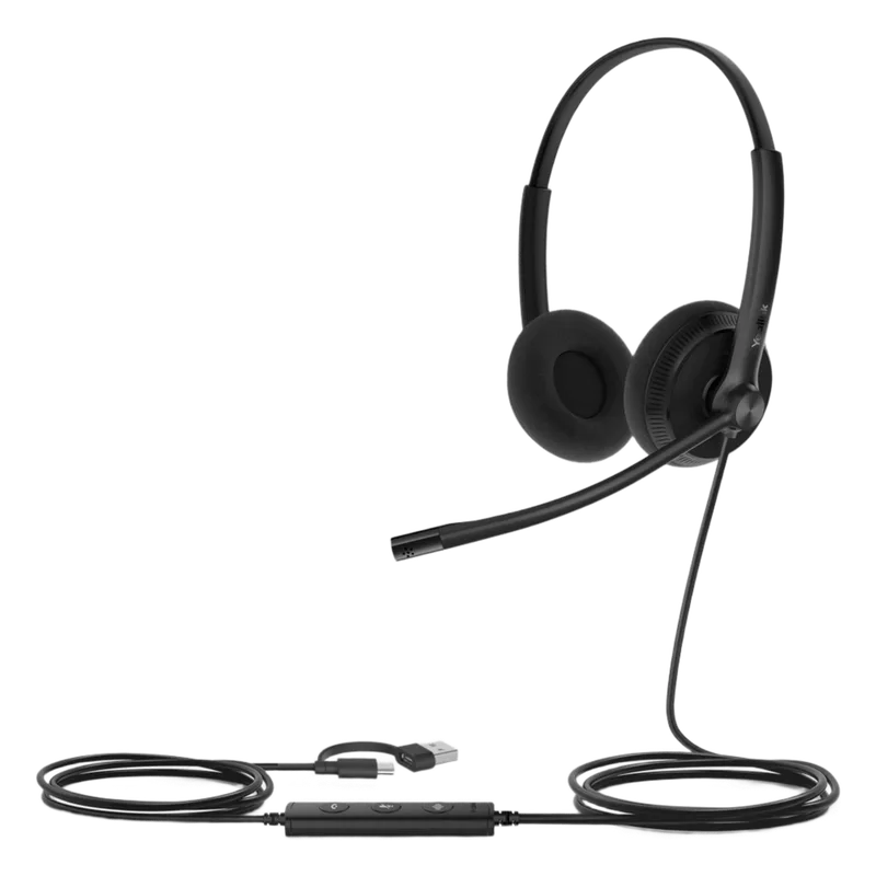 Yealink UH34 Lite, versión UC, cancelación de ruido profesional USB-A con indicador de ocupado UH34-LITE-DUAL-UC