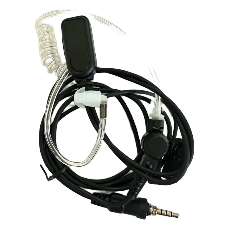 Micrófono Audífono de Solapa Para Radio Marino TXM52 / Tubo Acústico Transparente / 2 Cables / Audio Nítido en Transmisión y Recepción NF893ET