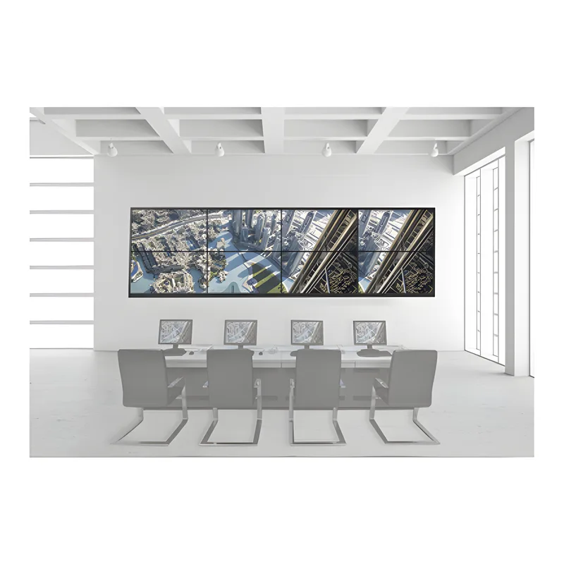 Kit Videowall 4x2 / Incluye 8 Pantallas de 55" / Decoder / Base de Pared HIKVISION DSVW4X20A55/WM