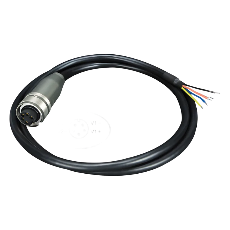 Cable de Alimentación de DC a M23 / Conector Hembra M23 de 5 Pines / Compatible con Switch Industrial M12 / Rango de Voltaje que Soporta 12 ~ 56V DC / Calibre 12 ~ 24 AWG PLANET CB-M23F5F-120