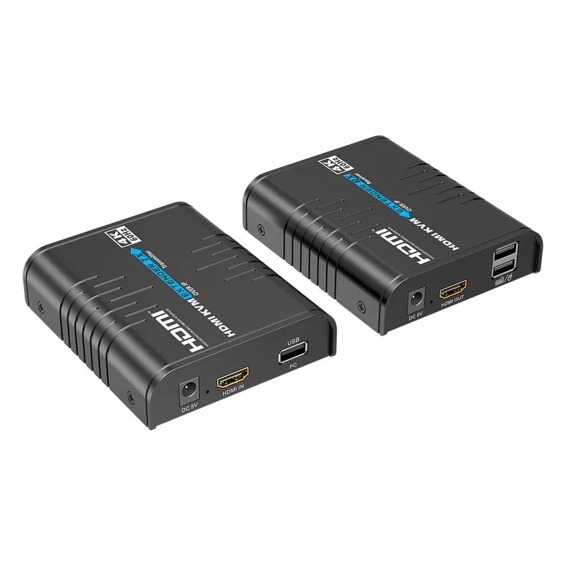 Extensor KVM HDMI 4K a 60 Hz | Transmisión hasta 120 mts con CAT6 | Resolución 4096x2160@60Hz | Ancho de Banda 18Gbps | HDCP1.4 y HDCP2.2 | Latencia 120~170ms | Conexión 1:1, 1:N, N:1, N:N EPCOM TT473KVM