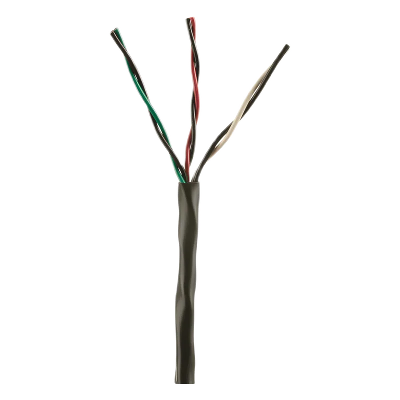 Bobina de Cable de Cobre de 3 Pares Clase 4 Para Sistemas FMPS, 16 AWG, Sin Blindaje, CMR (Riser), Uso Interior/Exterior, Color Negro, Carrete de 609 metros PANDUIT PXUOR316BBL-UQ