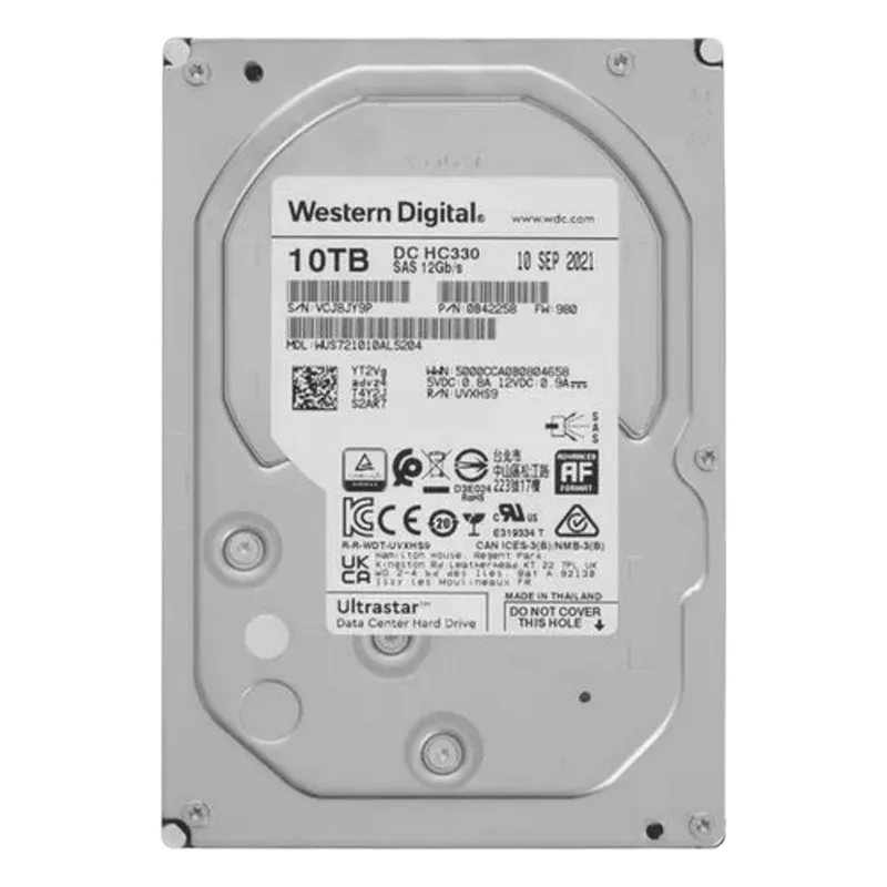 Disco Duro 3.5" 10TB / 7200 RPM / SAS / Alto Rendimiento / Recomendado para DS-A82024D HIKVISION WUS721010AL5204/HIK