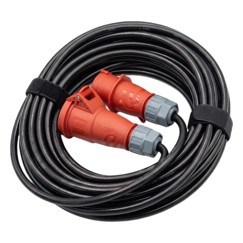 Manguera de Alimentación Trifásica Profesional Para Polipastos Eléctricos Alto Voltaje / IP44 / Uso Intensivo Móvil / -25°C a +60°C SHINESTAGE YSCBLPPOLI20M