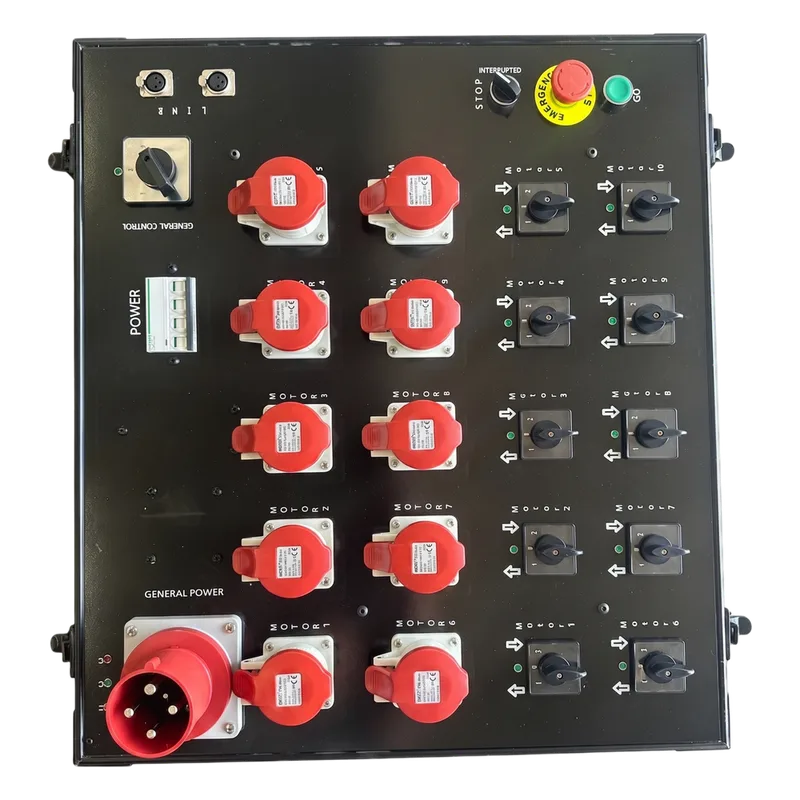 Controlador de Polipastos 10 Vías | Control Directo Trifásico 110V | Rack Touring Grade SHINESTAGE YS-CM-10