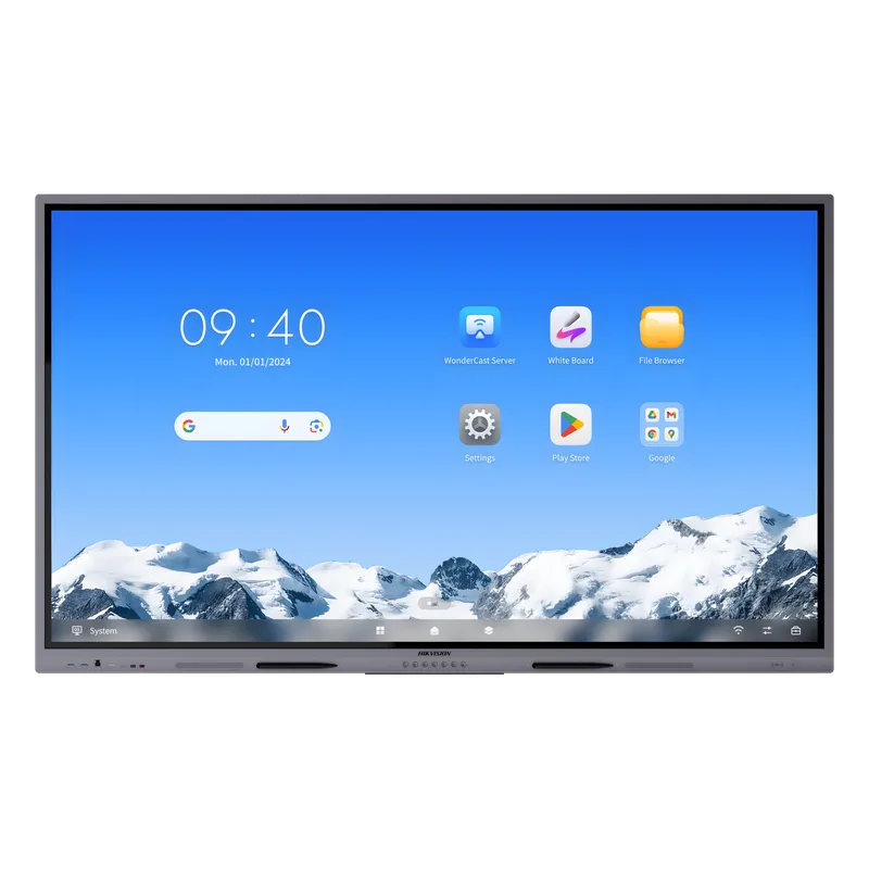 Pantalla Interactiva Touch de 86" Android 16 / Asistentes IA / Google Suite Preinstalado con Certificación EDLA / Resolución 4K / Bocinas Integradas / Entradas HDMI y VGA / Incluye 2 Lápices para Escribir HIKVISION DS-D5C86RB/A2L(EDLA)