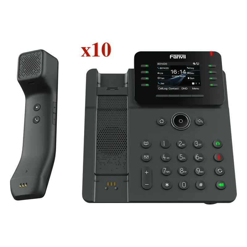 Kit modelo V62PRO ¡Llévate 10 Teléfonos por el Precio de 5! FANVIL KIT-V62PRO