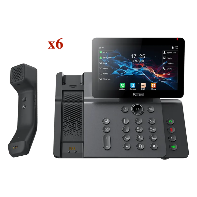 Kit modelo V66PRO ¡Llévate 6 Teléfonos por el Precio de 3! FANVIL KIT-V66PRO