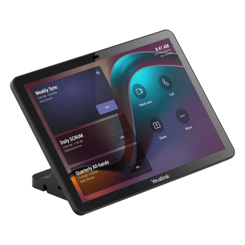 Tableta de Control CTP25 de Yealink Para Salas de Reuniones con Pantalla IPS de 10.1” y PoE Integrado CTP-25