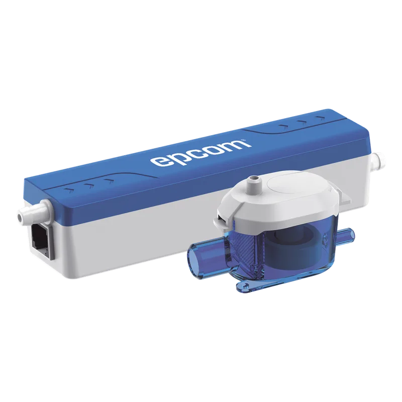 Bomba de Condensado BCON Slim Mini / Ultra Silenciosa 19 dB(A) / Altura Descarga 7 m / Caudal 12 L/h / Capacidad Tanque 35 mL / Plug & Play / 100-230V~ 50-60Hz EPCOM