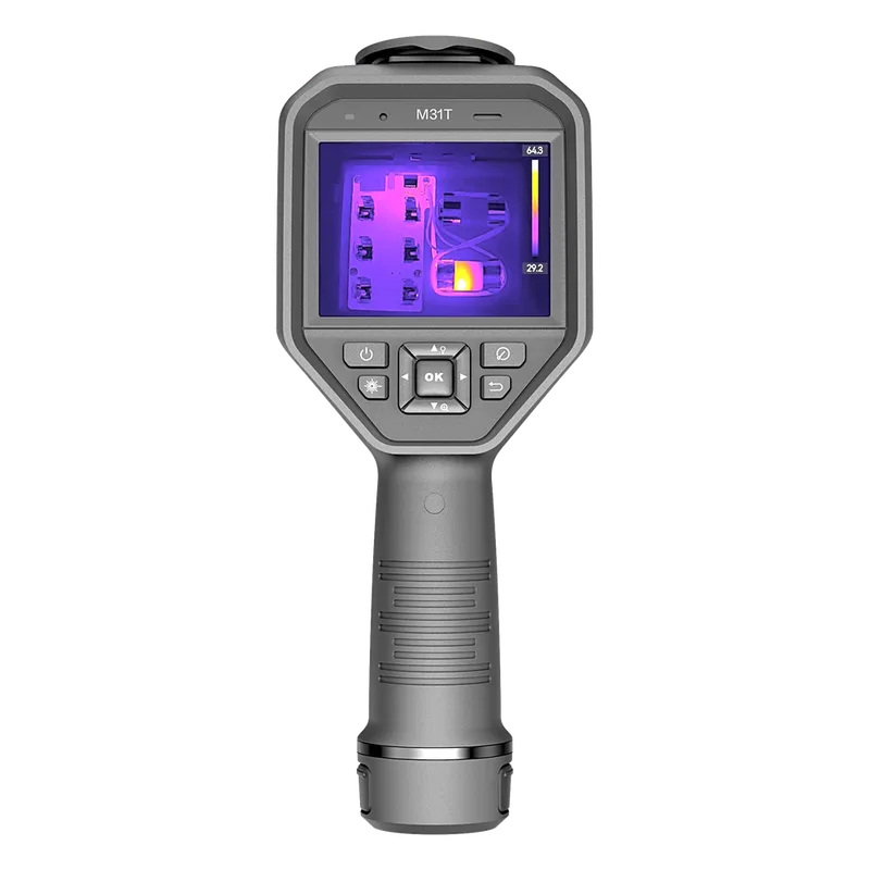 M31T - Cámara Termográfica Portátil Dual / Super IR 768 x 576 / Lente Óptico (8 Megapixel) / WiFi / IP54 / Ranura MicroSD hasta 64 Gb / Hasta 4 Horas de Funcionamiento Continuo HIKMICRO HM-TP23A-7QF/W-M31T