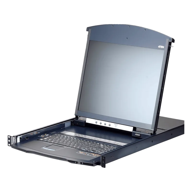 Consola KVM over IP | 16 Puertos | Dual Rail | 19” LCD | Dual NIC | Cat5 | Acceso Remoto ATEN KL1116VN