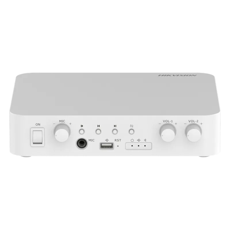 Amplificador | Compatible con Spotify | Bluetooth | 2 Canales | 40 W por Canal | 100V COM x 2 | Musica Ambiental HIKVISION DS-QAE1A80G1-VBST