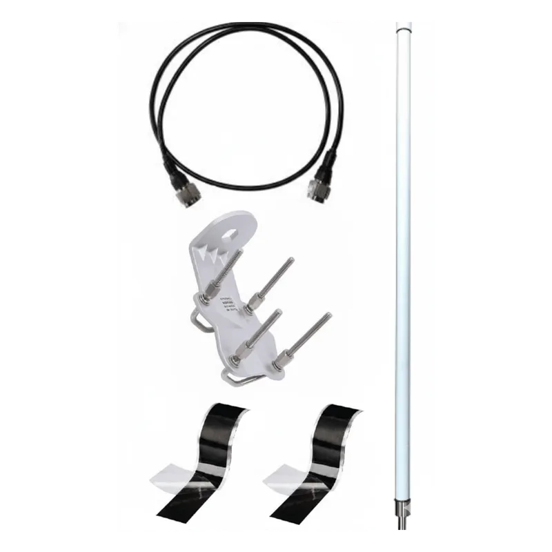 Antena LoRa Exterior Omnidireccional / 5dBi / Frecuencia 860-930 MHz / IP67 / Resistencia al Viento 200 km/h / Kit de Montaje en Poste / Cable Coaxial 1 metro KERLINK ACC-IOT-KAN09-01