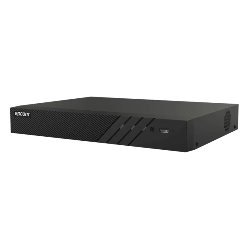 DVR 16 Canales TURBOHD + 16 Canales IP / 8 Megapixel (4K) / Audio Bidireccional/ ACUSENSE / 1 Bahía de Disco Duro / Salida de Video en 4K / H.265+ EPCOM PROFESSIONAL EX-8016TURBO-L
