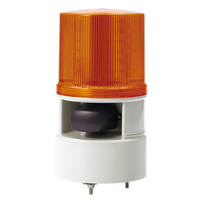 Luces de advertencia color Ámbar con sirena incorporada con 5 tonos máx. 105 dB en 12-24 VCD QLIGHT S125DML-WS-012024-A