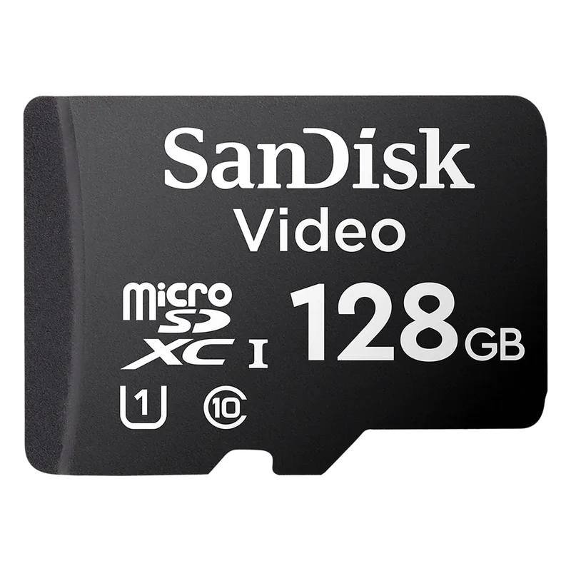 Memoria microSD SanDisk 128GB / Alta Resistencia / Videovigilancia / Clase 10 SDSDQAS4-128G-BP
