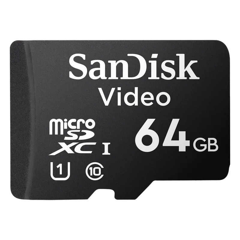Memoria microSD SanDisk 64GB / Alta Resistencia / Videovigilancia / Clase 10 SDSDQAS4064GBP