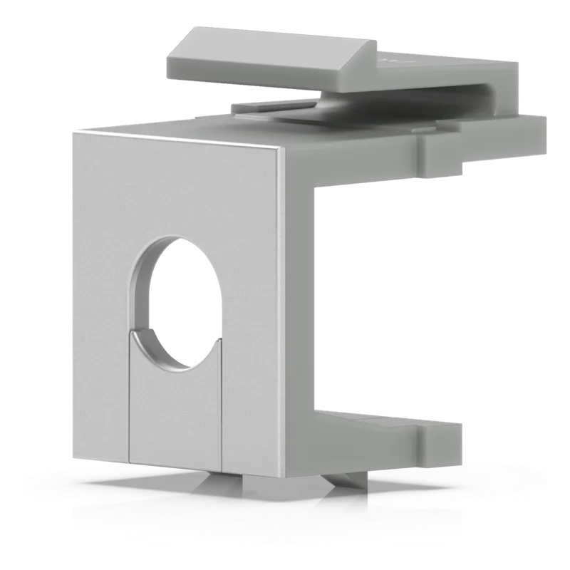 Insertos Ciegos Keystone Pass-Through para Patch Panel Blank, Diseño con Orificio para Paso de Cable, Instalación Snap-In, Paquete con 12 Piezas UBIQUITI UACC-KEYSTONE-BLANK-INSERT-TH