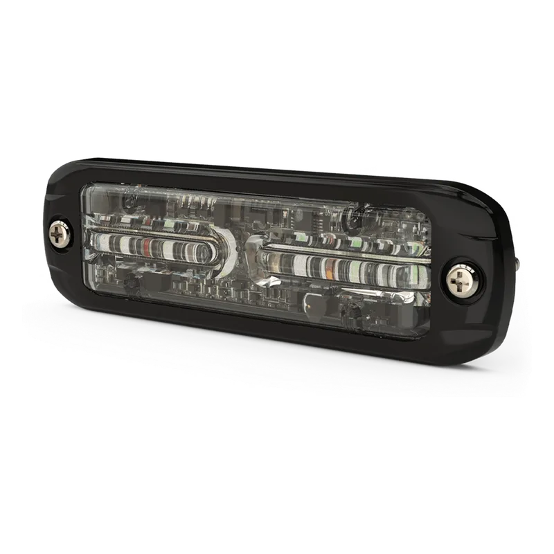 Luz Auxiliar de 18 LEDS, Tricolor Rojo/Azul/Blanco, Lente transparente ECCO CD3802RBWSB